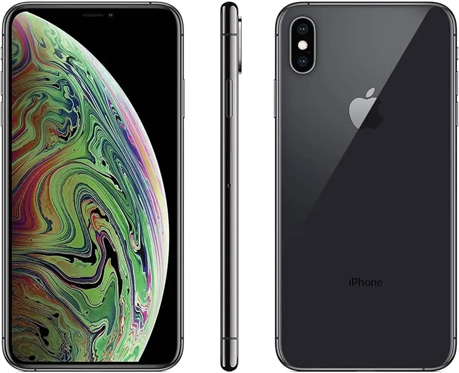 Apple iPhone XS Unlocked with accessories on table