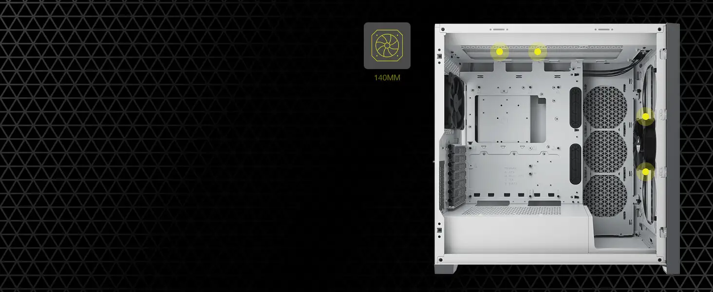 Corsair 5000D RGB Airflow case cooling performance showcase