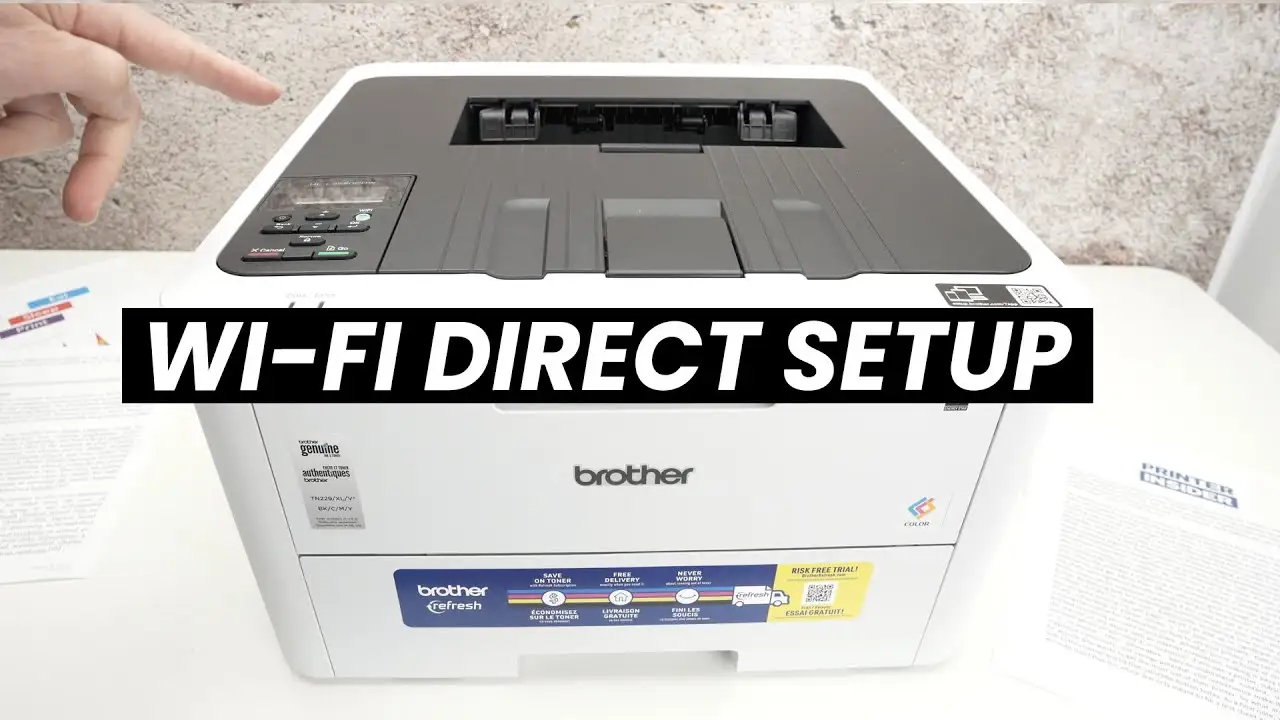 Brother HL-L3220CDW printer with paper tray open