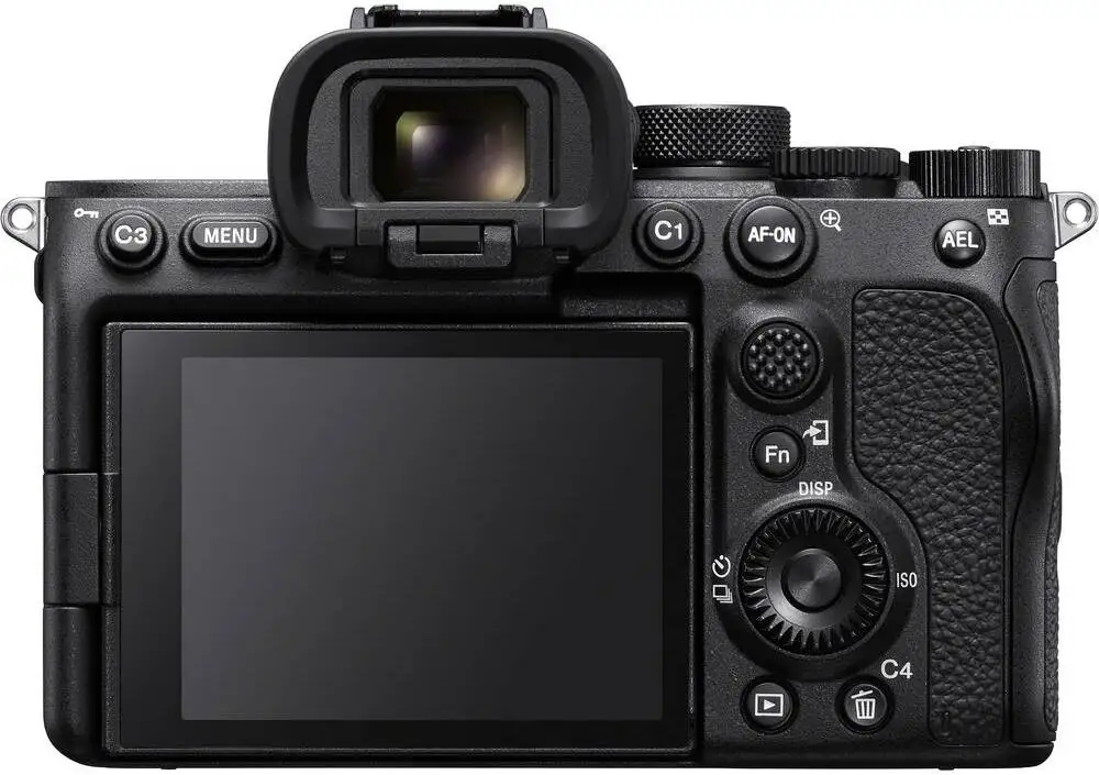 Sony Alpha 7S III rear screen with menu