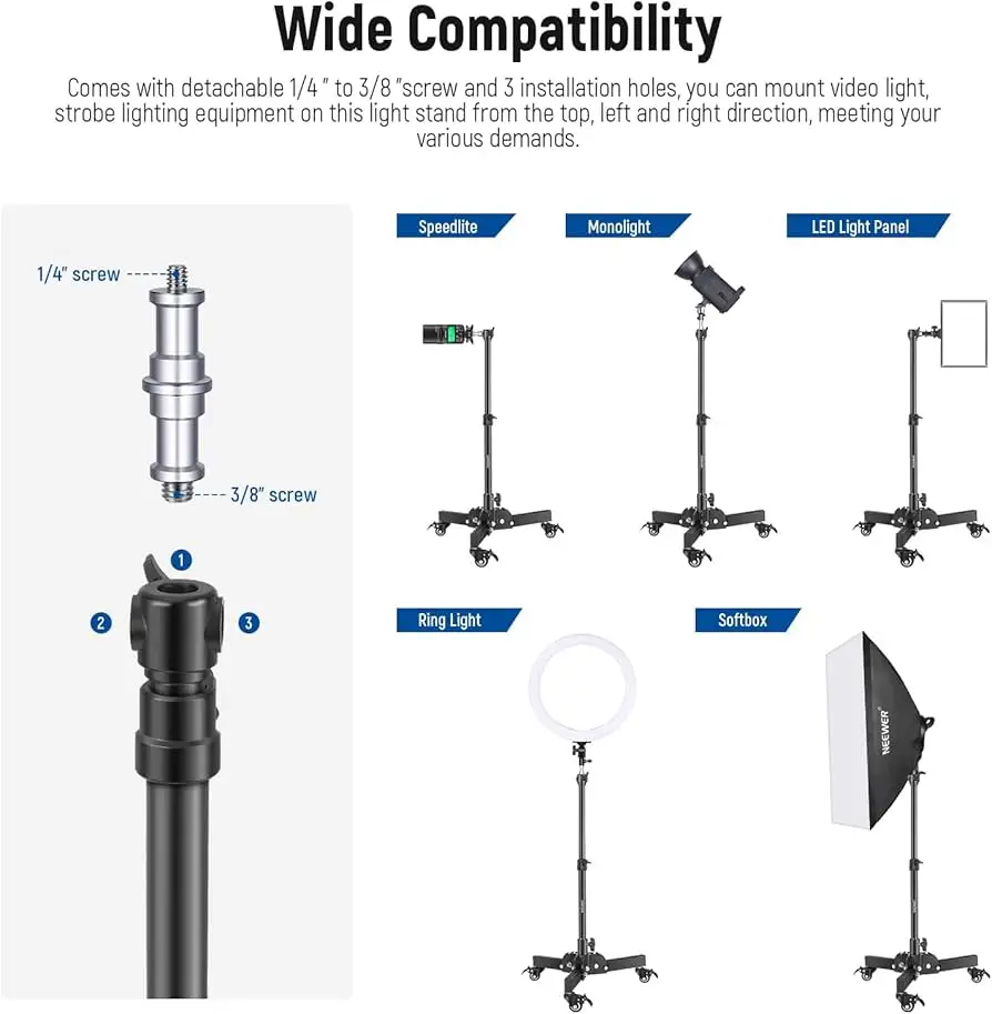 NEEWER light stand pricing and resale value chart