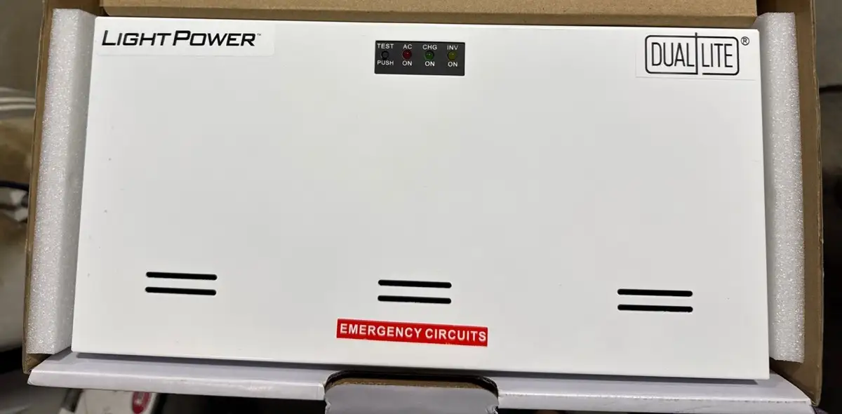 Tripp Lite SMART1500LCD UPS rear view showing ports and fans